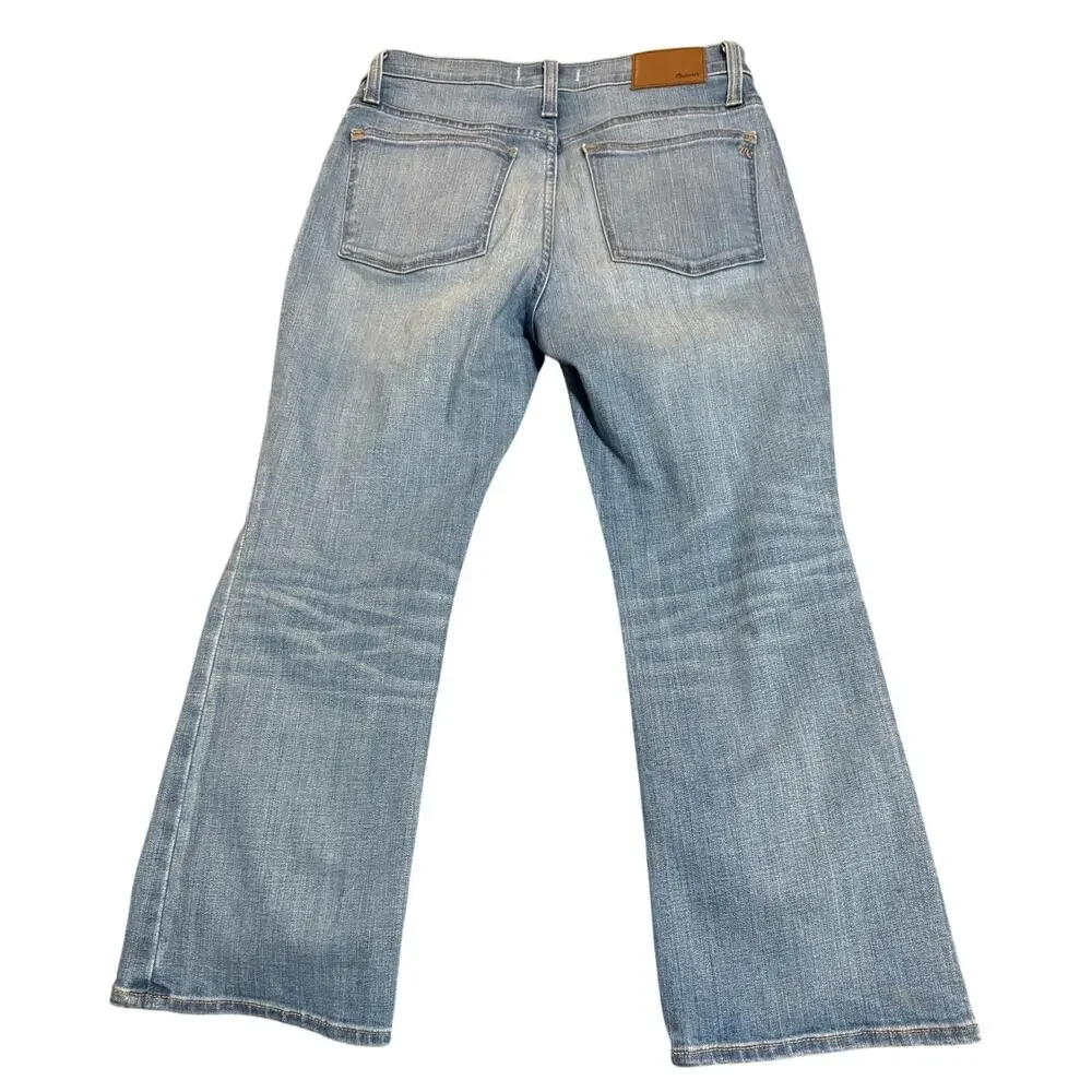 Madewell Cali Demi-Boot Jeans in Timpson Wash Size 27 Petite Y2K Mid Rise - Picture 3 of 11